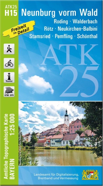 ATK25-H15 Neunburg vorm Wald (Amtliche Topographische Karte 1:25000) - 