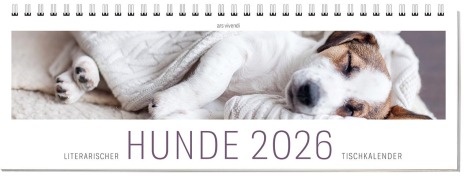 Cover-Bild zum Titel 'Tischkalender Hunde 2026' von 'Vivendi Ars'
