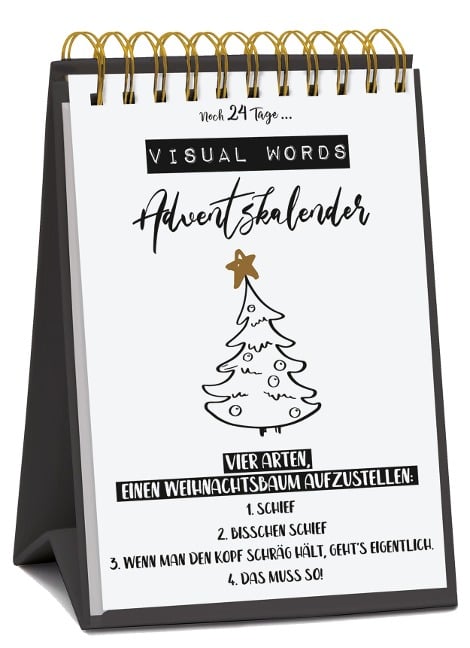 Tisch-Adventskalender 'Visual Words' - 