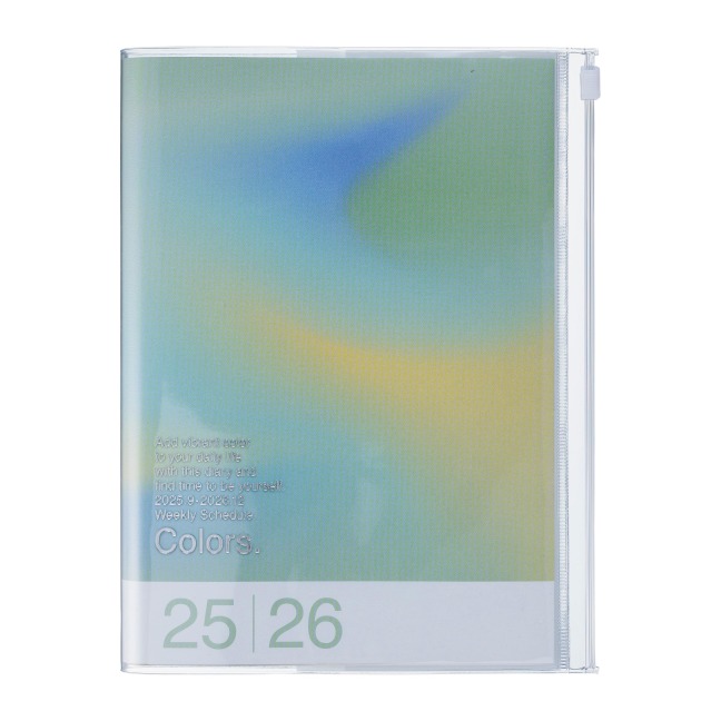 MARK'S 2025/26 Taschenkalender, A5 Gradient // Green - 