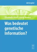 Cover-Bild zum Titel 'Was bedeutet "genetische Information"?' von ''
