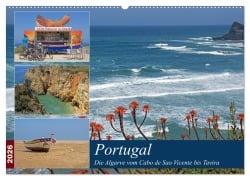 Cover-Bild zum Titel 'Portugal - Die Algarve vom Cabo de Sao Vicente bis Tavira (Wandkalender 2026 DIN A2 quer), CALVENDO Monatskalender' von 'Gisela Braunleder'