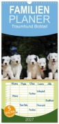 Cover-Bild zum Titel 'Familienplaner 2027 - Traumhund Bobtail mit 5 Spalten (Wandkalender, 21 x 45 cm) CALVENDO' von 'Sigrid Starick'