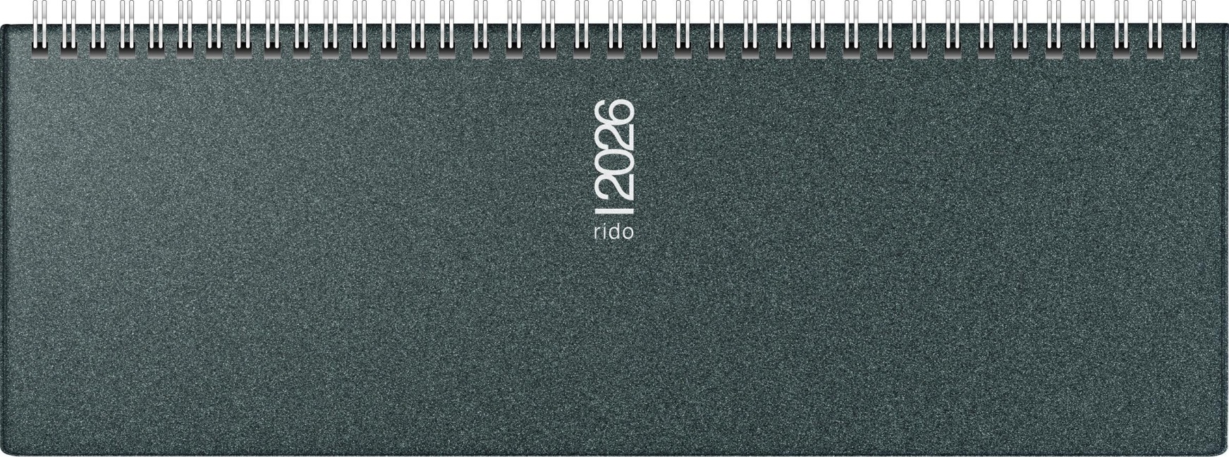 rido/idé 7036133906 | Querterminbuch Mod. septant 2026 | 305×105 mm, Kunststoff, grau - 