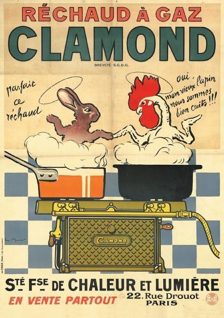 Carnet Blanc, Affiche Réchaud À Gaz Clamond - 