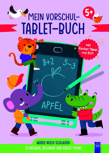 Mein Vorschul-Tablet-Buch 5 + (rosa Cover) - 