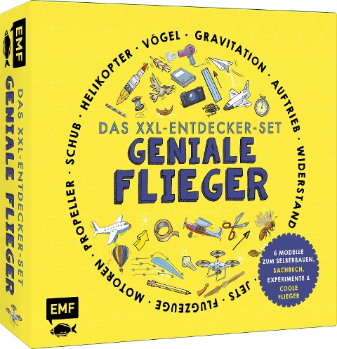 Das XXL-Entdecker-Set - Geniale Flieger: 6 Modelle zum Selberbauen, Sachbuch, Experimente und faszinierende Flugmaschinen - Nancy Dickmann