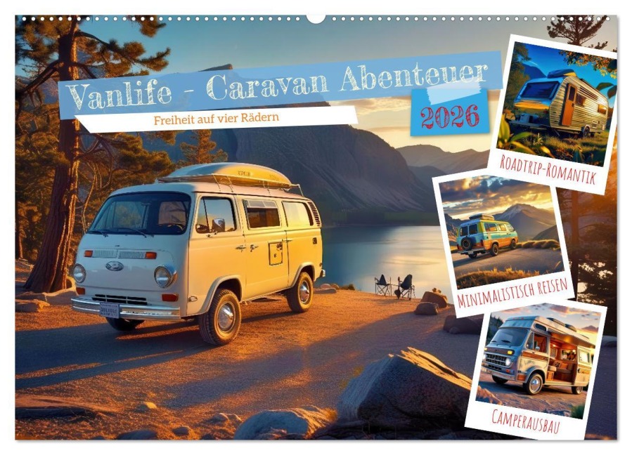 Vanlife - Caravan Abenteuer (Wandkalender 2026 DIN A2 quer), CALVENDO Monatskalender - Torsten Irmer