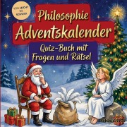 Cover-Bild zum Titel 'Philosophie-Adventskalender: Quiz-Buch mit Fragen und Rätsel' von 'Schlauvento Interactive'