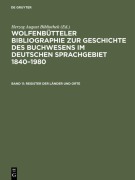Cover-Bild zum Titel 'Register der Länder und Orte' von ''