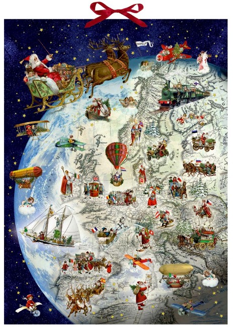 Wandkalender - Der Dienstplan des Weihnachtsmanns - 