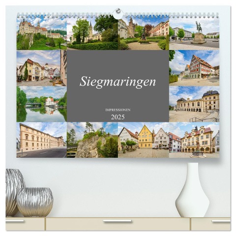 Sigmaringen Impressionen (hochwertiger Premium Wandkalender 2025 DIN A2 quer), Kunstdruck in Hochglanz - Dirk Meutzner