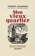 Cover-Bild zum Titel 'Mon vieux quartier' von 'Pierre Champion'