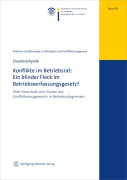 Cover-Bild zum Titel 'Konflikte im Betriebsrat: Ein blinder Fleck im Betriebsverfassungsgesetz?' von 'Claudia Schymik'