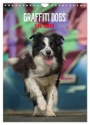 Cover-Bild zum Titel 'Graffiti Dogs Kunterbunt (Wandkalender 2026 DIN A4 hoch), CALVENDO Monatskalender' von 'Judith Dzierzawa - DoraZett'