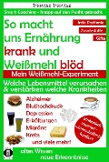 Cover-Bild zum Titel 'So macht uns Ernährung krank und Weißmehl blöd: Welche Lebensmittel verursachen und verstärken welche Krankheiten?' von 'Dantse Dantse'