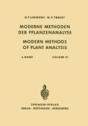 Cover-Bild zum Titel 'Modern Methods of Plant Analysis / Moderne Methoden der Pflanzenanalyse' von 'H. F. Linskens, Manfred Hesse, Eduard Hofmann, J. R. Hudson, Rüdiger Knapp'