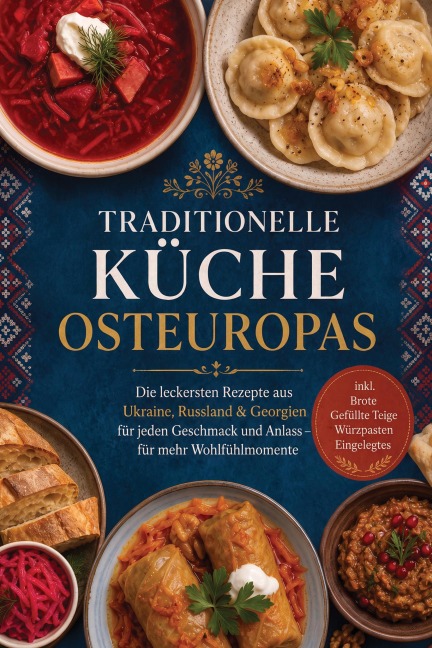 Traditionelle Küche Osteuropas: Die leckersten Rezepte aus Ukraine, Russland & Georgien für jeden Geschmack und Anlass - für mehr Wohlfühlmomente - inkl. Brote, Gefüllte Teige, Würzpasten, Eingelegtes - Anneliese Kappel