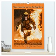 Cover-Bild zum Titel 'The beastly funny firefighters (High Quality Premium Wall Calendar 2026 DIN A2 portrait),CALVENDO 12 Month Wall Calendar' von 'Peter Ruebsamen'