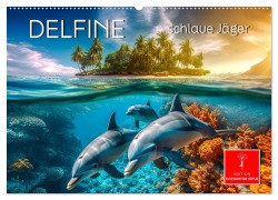 Delfine - schlaue Jäger (Wandkalender 2026 DIN A2 quer), CALVENDO Monatskalender - Peter Roder