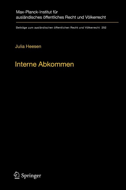 Interne Abkommen - Julia Heesen