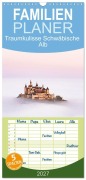 Cover-Bild zum Titel 'Familienplaner 2027 - Traumkulisse Schwäbische Alb mit 5 Spalten (Wandkalender, 21 x 45 cm) CALVENDO' von 'Monika Scheurer'