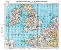 LUFT-NAVIGATIONSKARTE Britische Inseln (Süd) 1942 (Plano) - 