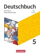 Cover-Bild zum Titel 'Deutschbuch Gymnasium 5. Schuljahr - Baden-Württemberg - Ausgabe 2025 - Schulbuch mit Hörtexten und Erklärfilmen' von 'Christine Eichenberg, Heiko Eichenberg, Christoph Oldeweme, Linda Walbergs, Diana Schönenborn'
