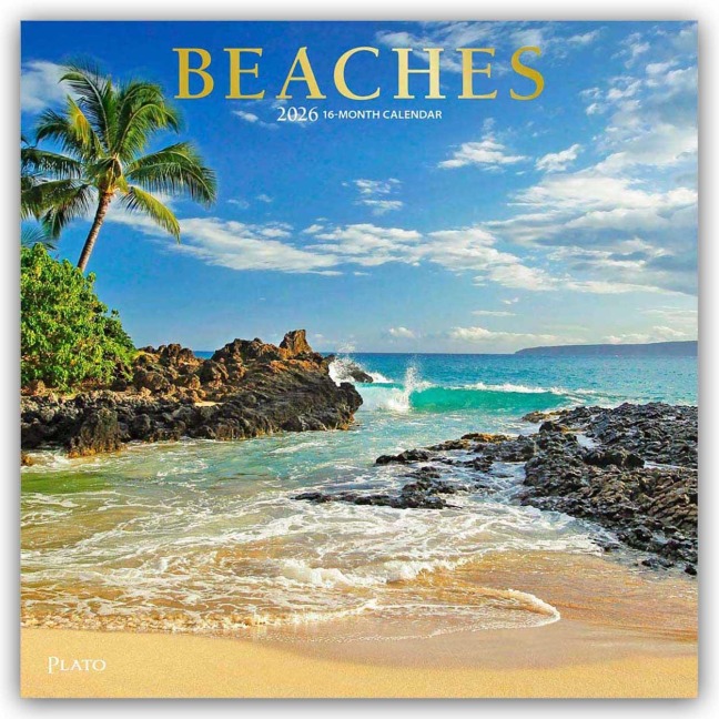 Beaches - Traumstrände 2026 - 16-Monatskalender - Browntrout Publishers