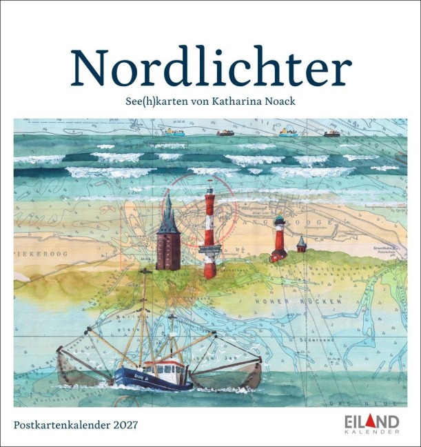 Nordlichter - See(h)karten Postkartenkalender 2027 - 