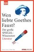 Cover-Bild zum Titel 'Wen liebte Goethes "Faust"?' von 'Martin Doerry, Volker Hage'