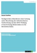 Cover-Bild zum Titel 'Fachgerechtes Abisolieren einer Leitung unter Beachtung des Arbeitsschutzes. Vorbereitung auf die AEVO Prüfung (Unterweisung Elektroniker/-in für Betriebstechnik)' von 'Daniel Steffen'