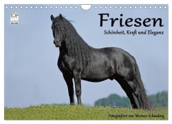 Cover-Bild zum Titel 'Friesen - Schönheit, Kraft und Eleganz (Wandkalender 2027 DIN A4 quer), CALVENDO Monatskalender' von 'Werner Schmäing'