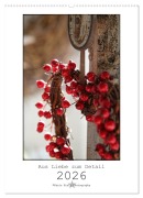 Cover-Bild zum Titel 'Aus Liebe zum Detail (Wandkalender 2026 DIN A2 hoch), CALVENDO Monatskalender' von 'Kasia Bialy'