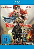 Cover-Bild zum Titel 'Red Sonja' von 'Robert E. Howard, Clive Exton, George Macdonald Fraser, Ennio Morricone'