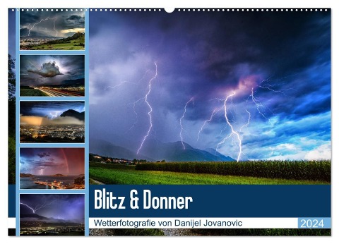 Blitz & Donner (Wandkalender 2024 DIN A2 quer), CALVENDO Monatskalender - Danijel Jovanovic