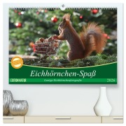 Eichhörnchen-Spaß (hochwertiger Premium Wandkalender 2026 DIN A2 quer), Kunstdruck in Hochglanz - Heike Adam