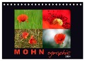 MOHNographie (Tischkalender 2024 DIN A5 quer), CALVENDO Monatskalender - Angelika Giessl