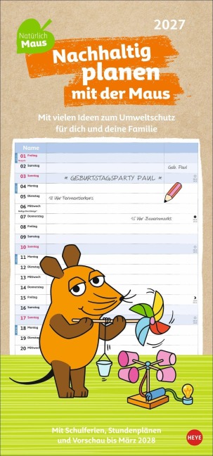 Nachhaltig Planen mit der Maus 2027 - 