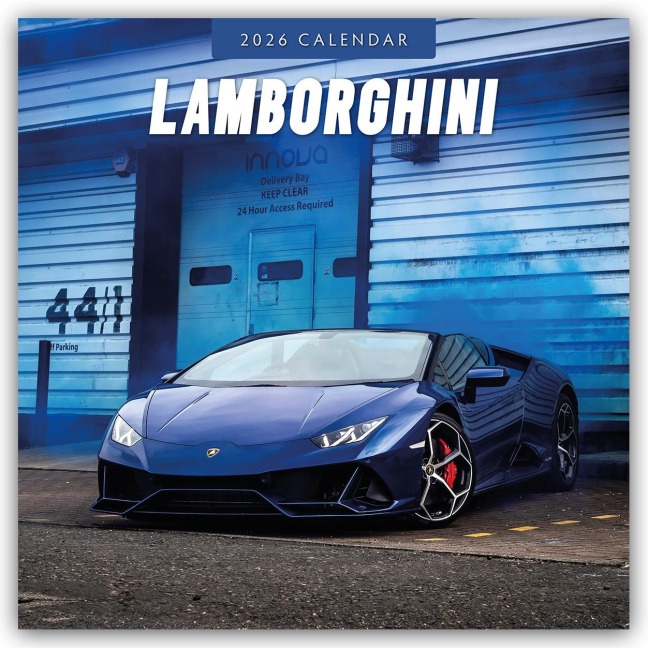 Lamborghini 2026 - 16-Monatskalender - Robin Red