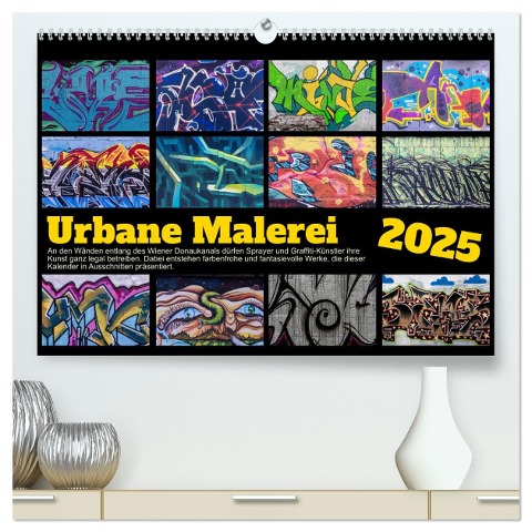 Urbane Malerei (hochwertiger Premium Wandkalender 2025 DIN A2 quer), Kunstdruck in Hochglanz - Werner Braun