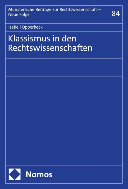 Klassismus in den Rechtswissenschaften - Isabell Opperbeck