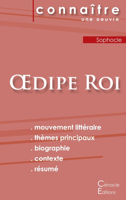 Fiche de lecture ¿dipe Roi de Sophocle (Analyse littéraire de référence et résumé complet) - Sophocle