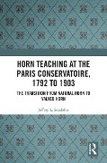 Cover-Bild zum Titel 'Horn Teaching at the Paris Conservatoire, 1792 to 1903' von 'Jeffrey Snedeker'