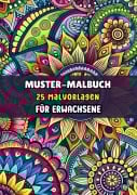 Cover-Bild zum Titel 'Muster-Malbuch - 25 Malvorlagen für Erwachsene' von 'Malbücher für Erwachsene'
