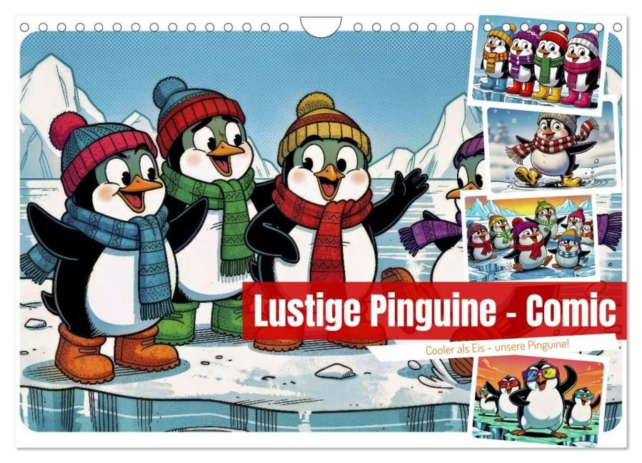 Lustige Pinguine - Comic (Wandkalender 2027 DIN A4 quer), CALVENDO Monatskalender - Torsten Irmer