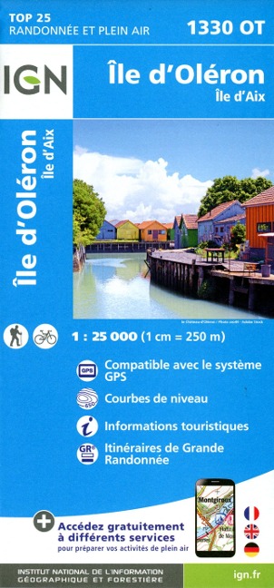 Île d'Oléron - Île d'Aix 1:25 000 - 