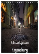 Cover-Bild zum Titel 'Altstadtgassen Regensburg (Tischkalender 2026 DIN A5 hoch), CALVENDO Monatskalender' von 'Christian Ringer'