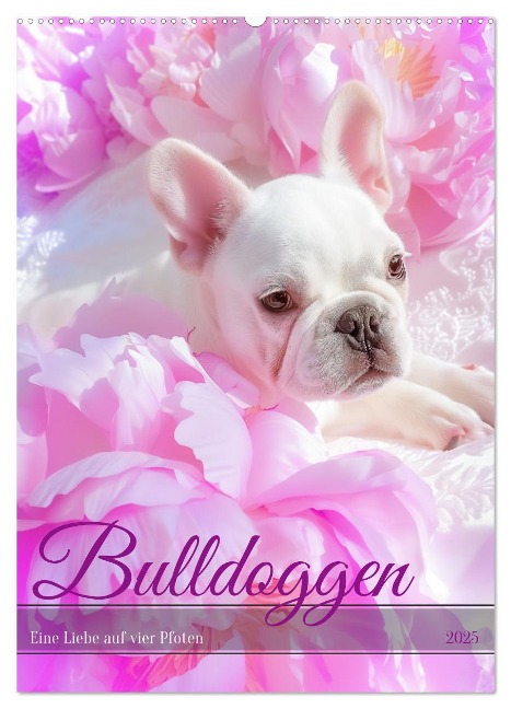 Bulldoggen (Wandkalender 2025 DIN A2 hoch), CALVENDO Monatskalender - Steffen Gierok-Latniak