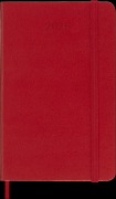Cover-Bild zum Titel 'Moleskine 12 Monate Tageskalender 2026, Pocket/A6, 1 Tag = 1 Seite, Fester Einband, Scharlachrot' von ''